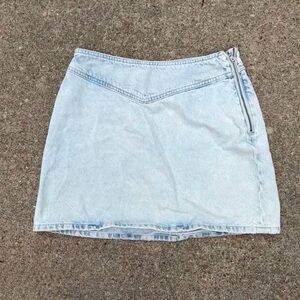 Zara Blue Mini Pencil Skirt Casual